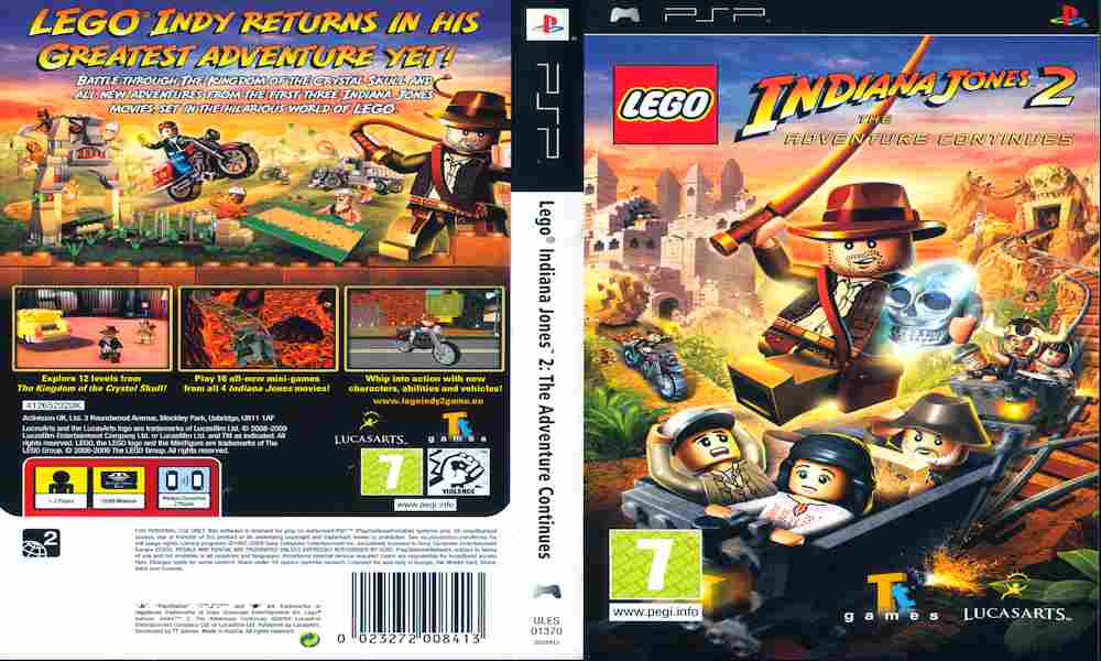 Игра LEGO Indiana Jones 2 The adventure continues, Sony PSP, 178-53, Баград.рф